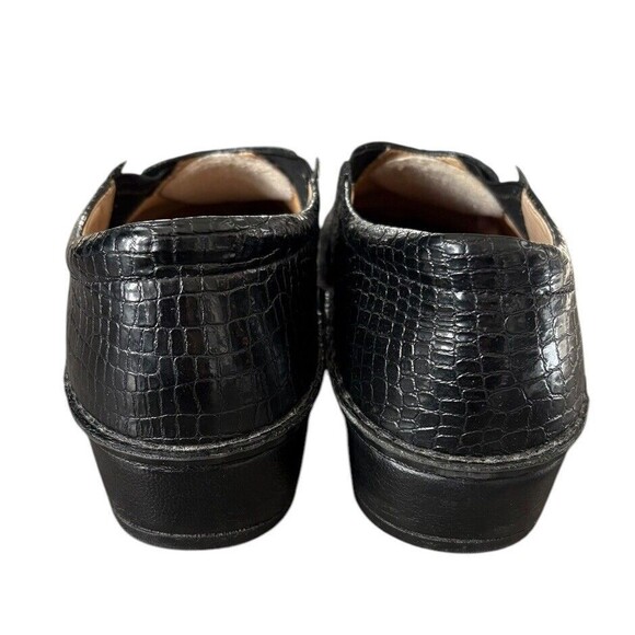 Finn Comfort Black Snakeskin‎ Clogs Size 38 Made In Germany (US 7-7.5) - Picture 4 of 9